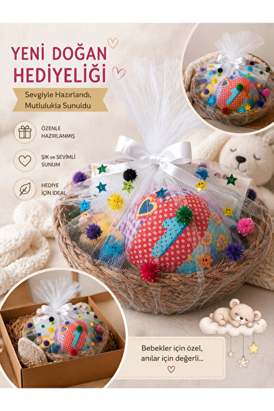 KübraStore Yeni Doğan Bebek Hediye Sepeti - Hoş Geldin Bebek Hediyesi Baby Sh...