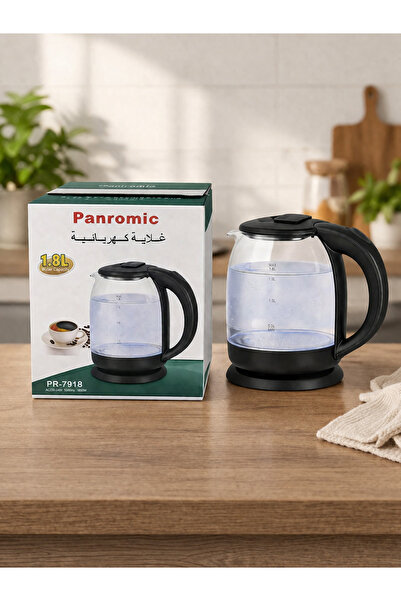 Generic Brand غلاية كهربائية زجاجية Panromic سعة 1.8 لتر