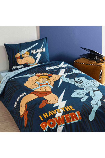 Taç Lisanslı He-Man Pamuk Tek Kişilik Nevresim Takımı