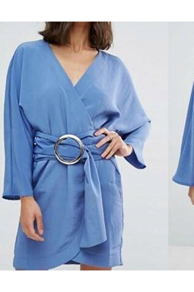 NO BRAND Rochie asimetrică cu bretele Petite 30