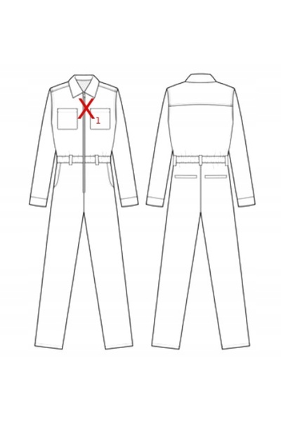 NO BRAND Salopetă neagră din denim combinat, 7/8, NASTY GAL 34