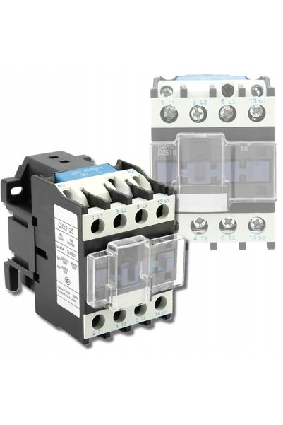 NO BRAND Contactor industrial de curent 25A cu bobină 220V AC Cjx2-2510