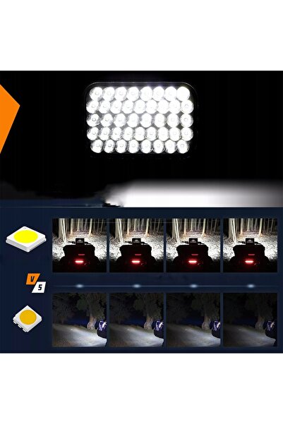 NO BRAND 2x Proiector de lucru LED de 5 inch, 180W, tip halogen, pentru tract...