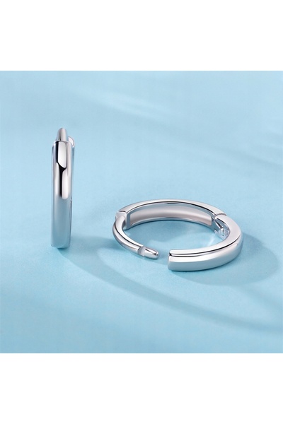 NO BRAND Cercei tip inel din argint 925 Sterling, simpli