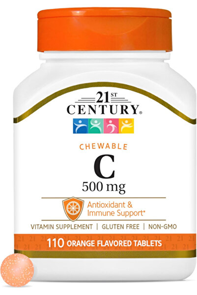 21st Century C-500 Mg Orange Flavor Chewables - 110 Tablet