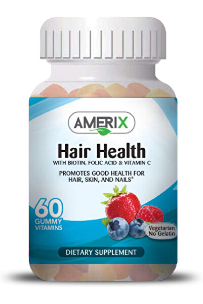 AMERIX Adult Hair Health Vitamin Gummies, 60 Count