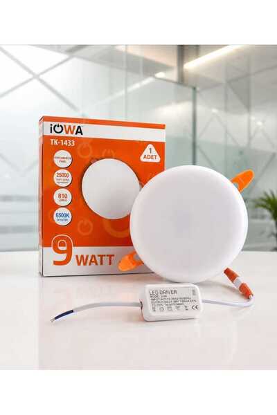 iOWA 9 Watt Ayarlanabilir Panel Led TK 1433