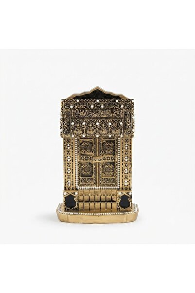 AKDC Gold Kaaba Door Replica Chalk Décor Piece – 19×10 cm