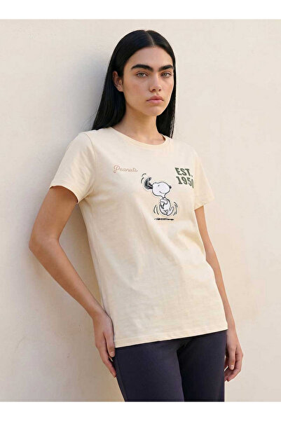 SP Characters Snoopy Regular Fit Cotton T-shirt