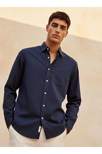 Lee Cooper Regular Fit Collared Long Sleeves Shirt