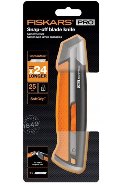 FiSKARS CUȚIT CARBONMAX CU LAMĂ DE 25MM 1027228