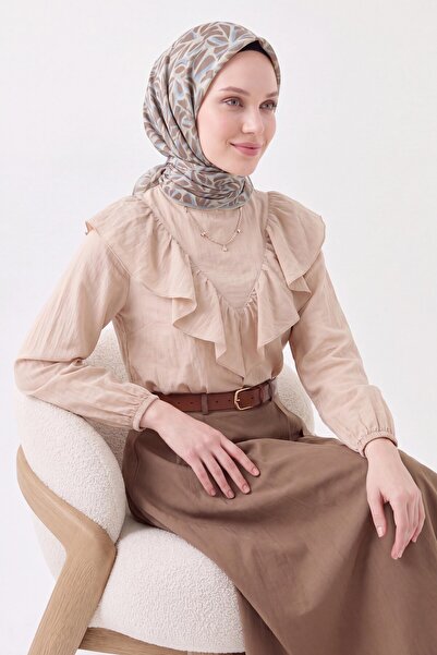 Silk Home Soft Scarf Pebble Green