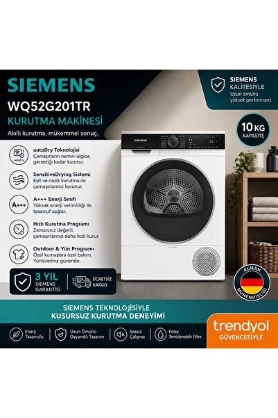 Siemens WQ52G201TR 10 KG KURUTMA