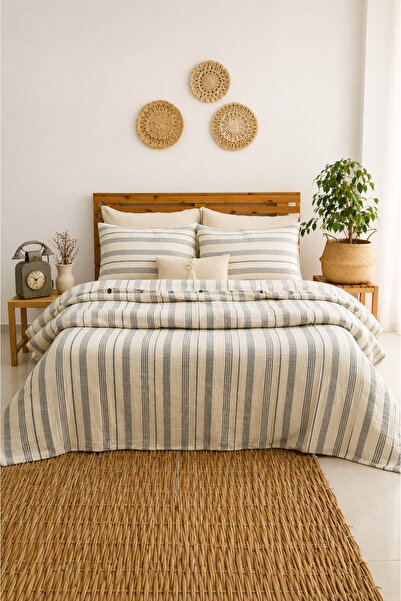 Ersperto Natural Muslin Duvet Cover Set Double Size