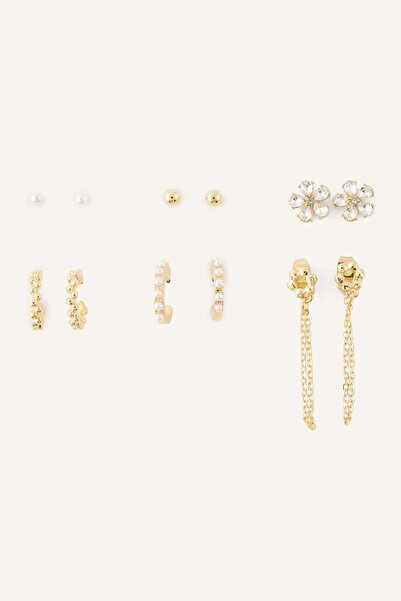 DeFacto Women's 6-Piece Earring Set I1382Axns