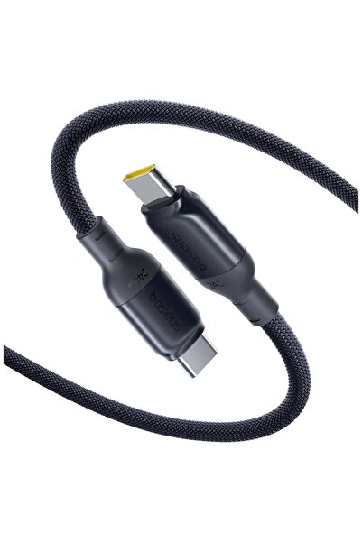 Baseus PicoGo 240W USB-C σε USB-C Καλώδιο Γρήγορης Φόρτισης 1μ, Μαύρο