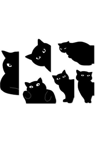 Arabest 6-Piece Magnetic Bookmarks Set,Cute Cat Design,Assorted,Strong Magnet...