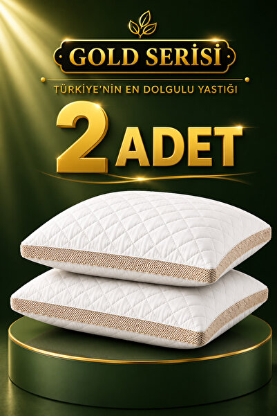 ÇİBİ 2 ADET KLİMALI YASTIK GOLD SERİSİ EKSTRA DOLGU 1.200 GRAM 2'Lİ SET