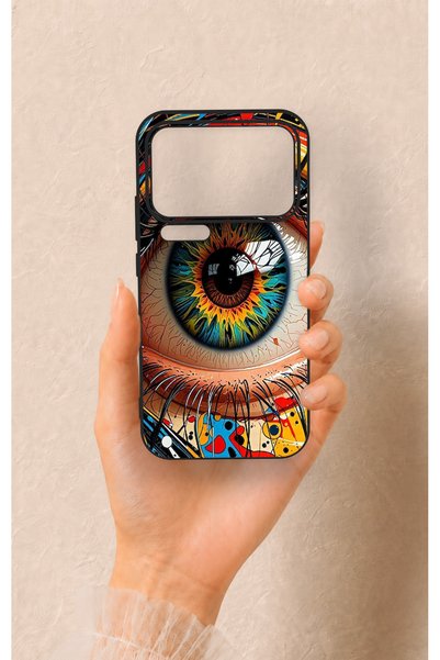 Vip Case Mi 17 Pro Max Compatible Colorful Eye-Pop Pattern Silicone Case