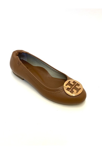 Generic Brand Genuine Leather Ballet Flats with Metal Buckle