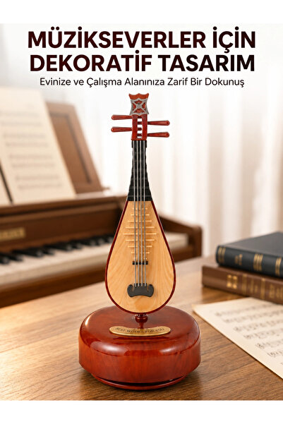 ARMÜZ Klasična muzička kutija sa melodijom u obliku ud-a, stilski poklon