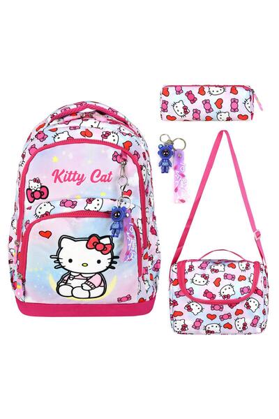 Generic Brand School Bag Set (Pencil Case + Lunch Box)