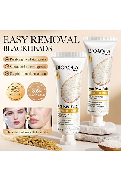 Bioaqua Rice Puree Cleans Blackheads With Pore Cracks Mask Softening Face Pur...