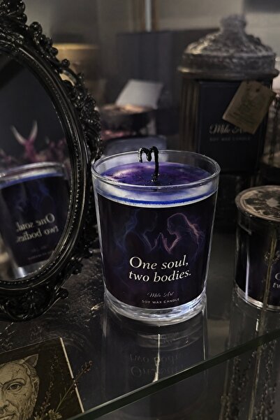 Milo Art El Yapımı One Soul, Two Bodies – Siyah Fitilli Soya Mum | Vanilya Ko...