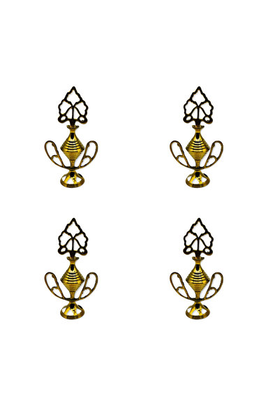M.A Traders Fancy Surmadani No. 7 – 4 Piece Set – Large Decorative Kohl Bottl...