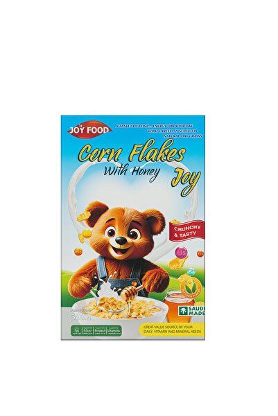 joyfood Honey Corn Flakes Cereal 500g Family Pack - Golden Flakes with Real H...