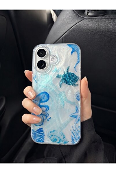 MUSSTECH Iphone 17 Okyanus Temalı Premium Kılıf,Kamera Korumalı ve Darbe Emic...