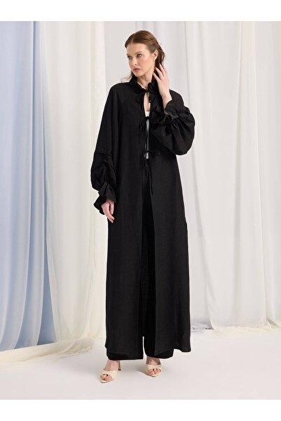 Generic Brand Set pantaloni kimono negri cu mâneci balon 400101