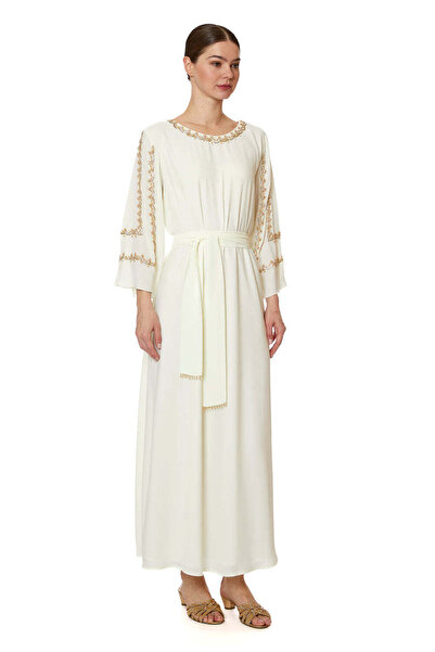 ELEGANZA LA MODE White Jalabiya – ELM J 492