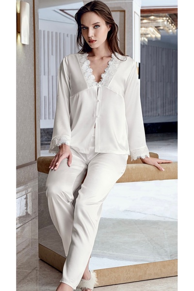 New Night Saten Pijama Takımı