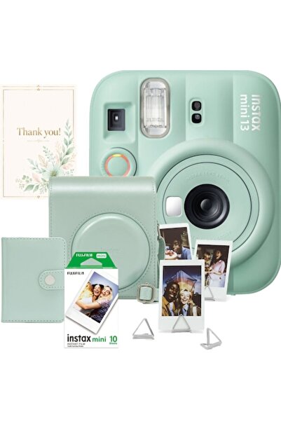 Fujifilm Set cameră foto instax mini 13 Lagoon Green, verde + 10 filme foto +...