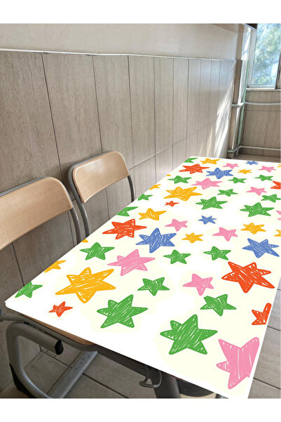 PROMISEBACKDROP2 غطاء مكتب مدرسي مرن 110x40 سم | قماش مقاوم للبقع من البوليست...
