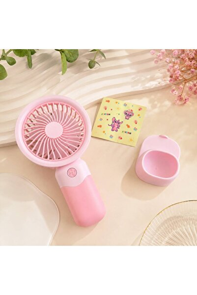 EMKSHOP PEMBE RENK MİNİ FAN STİTCH STİCKER SETLİ 3 MODLU ŞARJLI