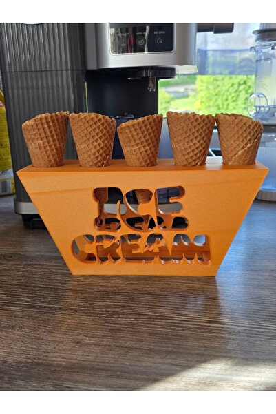 Genel Markalar Dondurma Külahı Standı – Waffle Külah Tutucu – Ice Cream Sunum...