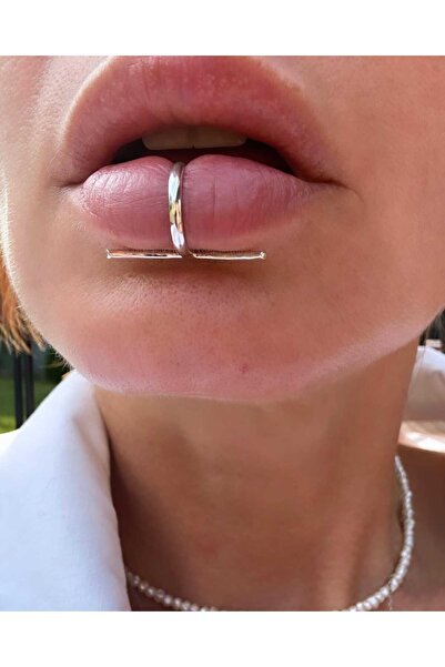 Maria's Ladybugs Lip Cuff Argint suflat cu aur roz