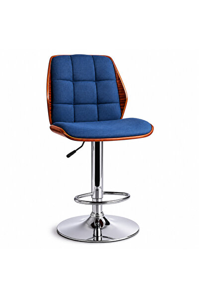 Generic Brand Chair with Armrests Dark Blue Fabric