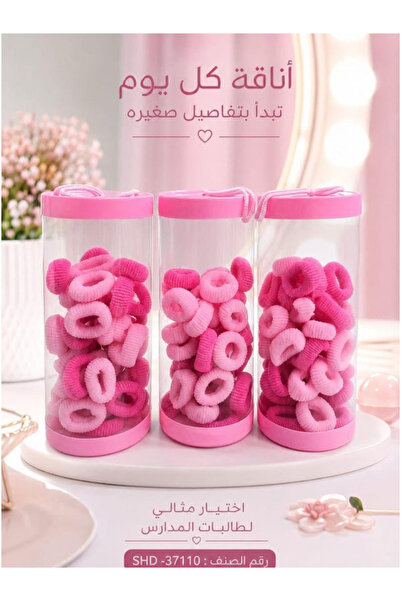 Generic طقم ربطات شعر (إكسسوار) بناتي بألوان وردية متنوعة ( درزن )