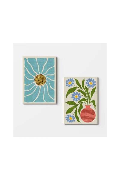 OEM Set de 2 tablouri decorative pe pânză, 2x70x100 cm, 100% pânză/100% lemn,...