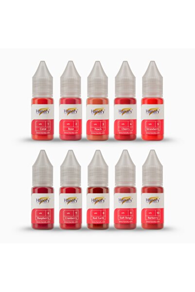 HANAFY Klasik Dudak Kalıcı Makyaj Pigment Seti - 10ml