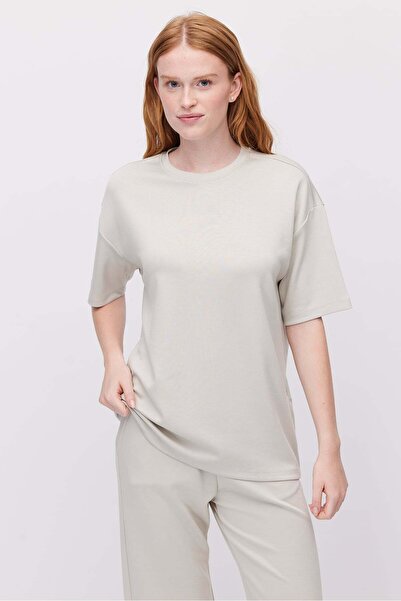 PAULMARK Women's Crew Neck Oversize T-Shirt