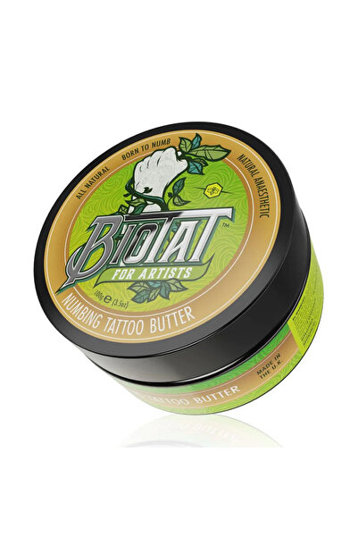 Biotat unt pentru tatuaje, 100 ml, anestezic cu unt de shea, formulă vegană p...