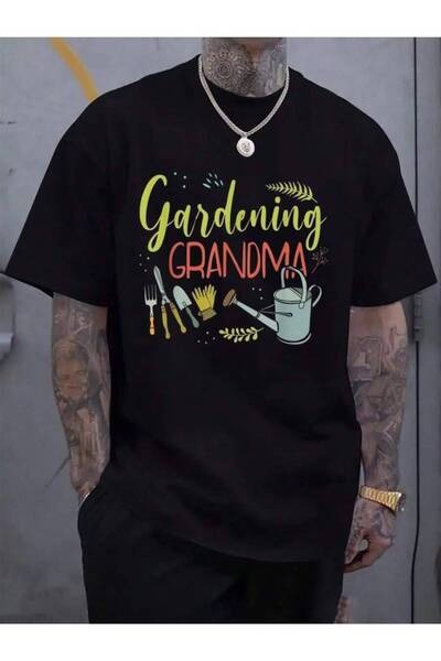 799 100% Cotton Gardening Grandma - Gardener Plant Grower Garden Men's Black ...