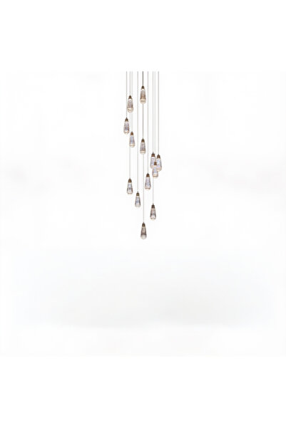 ٍSiera Light ثريا كارات 13 كريستال كروم إضاءة دافئة LED 60 سم TF 7058 D