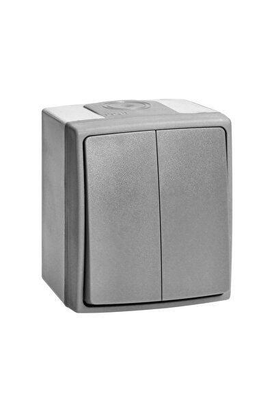 Orno Διπλός Διακόπτης AQUATIC PRO OR-OE-7401/GR, 230V, 10A, Επιφανειακή και Γ...
