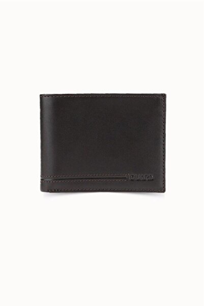 Çıkrık Guard Brown Coin Compartment Leather Men's Wallet
