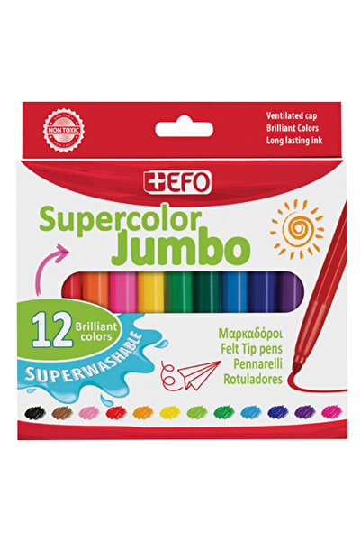 OEM ΜΑΡΚΑΔΟΡΟΙ +EFO SUPERCOLOR JUMBO (12τεμ.)